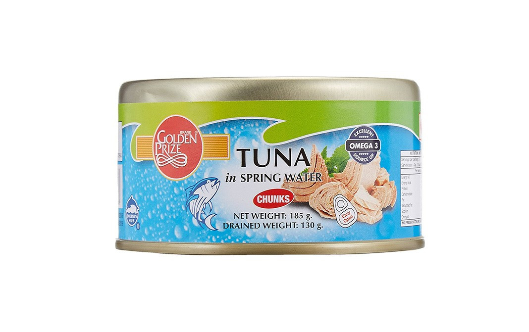 Golden Prize Tuna Chunks In Spring Water    Box  185 grams